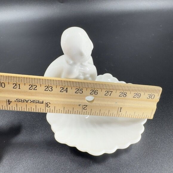 Copenhagen Denmark Dahl Jensen DJ Porcelain 1099 Girl on Shell Discontinued VTG - Picture 5 of 11